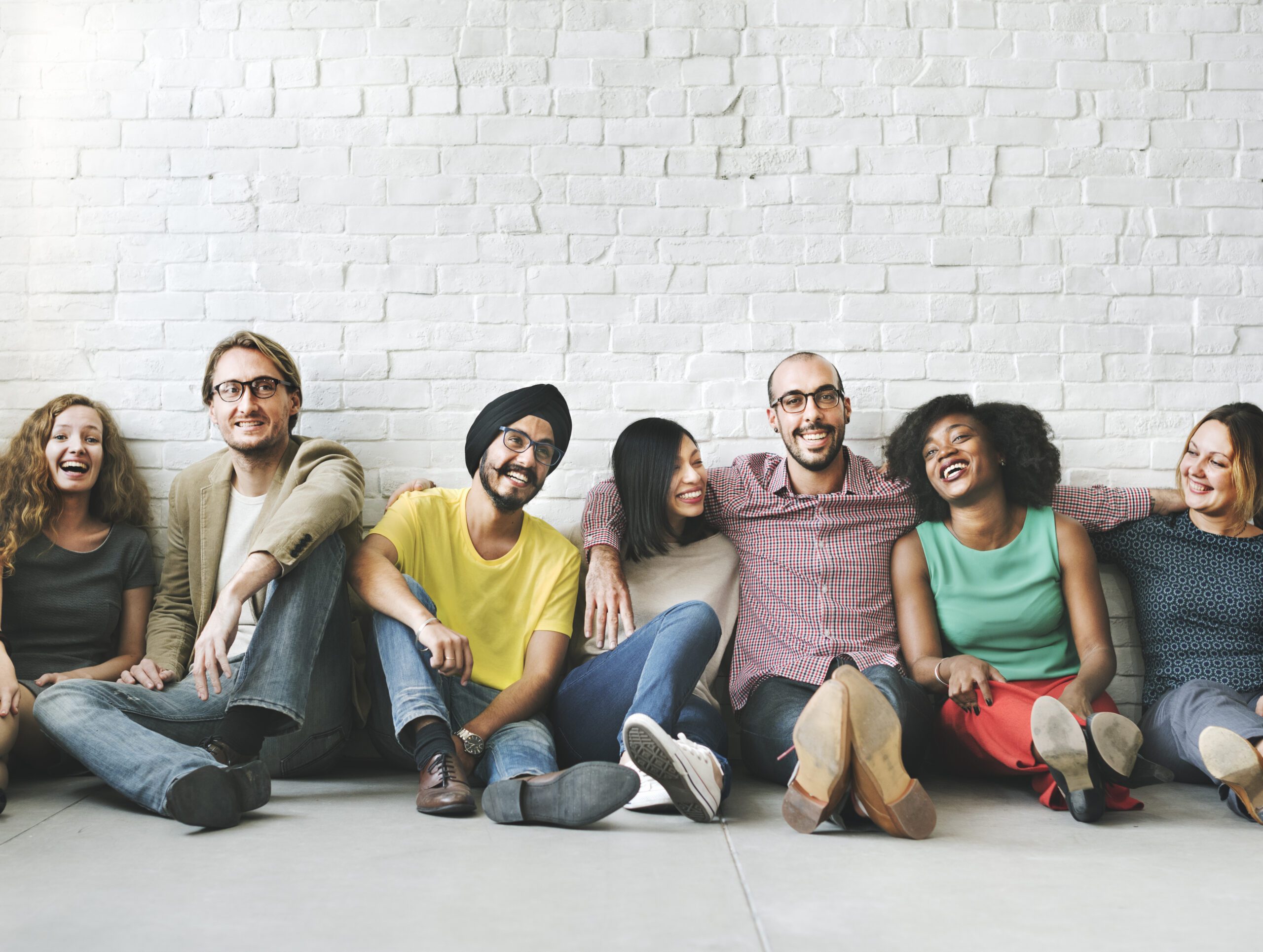 A Group Of Happy People
